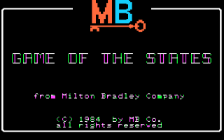 Game of the States Title Screen